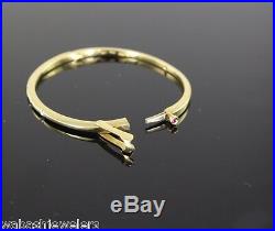 Roberto Coin Diamond 18K Yellow Gold Classica Parisienne Ruby Bangle Bracelet