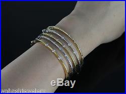 Roberto Coin Diamond 18K Yellow Gold Classica Parisienne Ruby Bangle Bracelet
