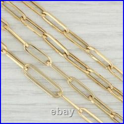 Roberto Coin Paperclip Necklace 18k Yellow Gold Long Chain 34.25 4.7mm