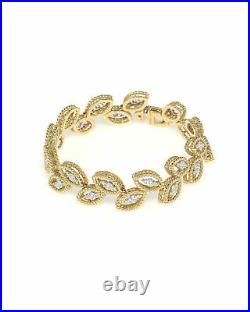 Roberto Coin Petals 18k Yellow Gold Diamond 3.33ct Bracelet 8882309AJLBX