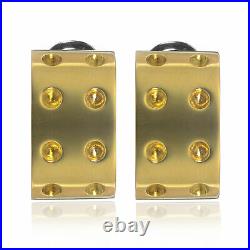 Roberto Coin Pois Moi 18k Yellow Gold And 18k White Gold Earrings 777931AJER00