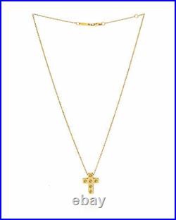 Roberto Coin Pois Moi 18k Yellow Gold Cross Necklace 7771288AYCH0 ...