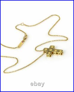Roberto Coin Pois Moi 18k Yellow Gold Cross Necklace 7771288AYCH0