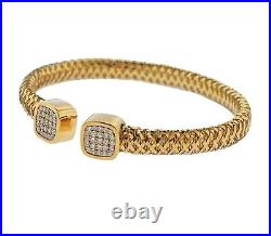 Roberto Coin Primavera Flex 18k Gold Diamond Bracelet