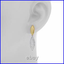Roberto Coin Retro 18K YellowithWhite Gold Diamond 0.65ct Earrings 7771499AJERX