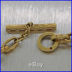 Roberto Coin Solid 18k Yellow Gold Citrine Topaz Charm Bracelet