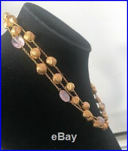 Roberto Coin Stunning Triple-Strand 18K Gold Necklace-No Reserve