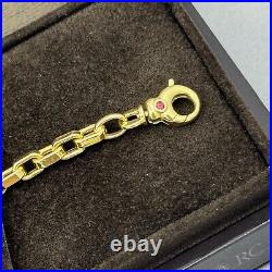 Roberto Coin Thicker Square Link 18k Gold Bracelet 8 $1,850