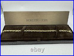 Roberto Coin Thicker Square Link 18k Gold Bracelet 8 $1,850