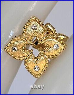 Roberto Coin Venetian Princess 18K Yellow Gold Diamond Stud Earrings