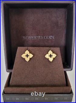 Roberto Coin Venetian Princess 18K Yellow Gold Diamond Stud Earrings