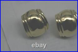 Solid 18k Yellow Gold huggie earrings Roberto Coin 10.8 g Omega R3