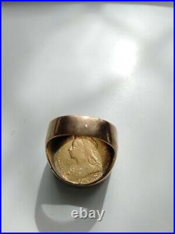 Sovereign coin Ring