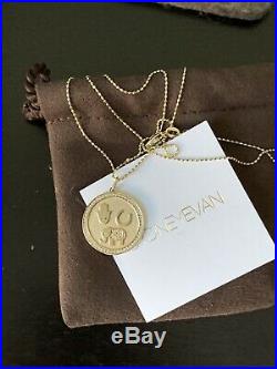 Sydney Evan 14k Yellow Gold & Diamond Luck And Protection Coin Necklace