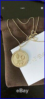 Sydney Evan 14k Yellow Gold & Diamond Luck And Protection Coin Necklace