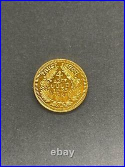 Unisex 22ct Yellow Gold Lakshmi Hindi God 2gram Coin