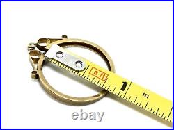 Vintage Antique 9kt Solid Yellow Gold Coin Holder Pendant Circle