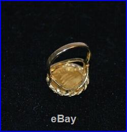Vintage Gold Panda 5 Coin Set in Ring Size 6.75