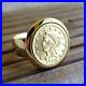Without_Stone_Krugerand_COIN_Man_Or_Woman_Wadding_Ring_14K_Yellow_Gold_Plated_01_usvm