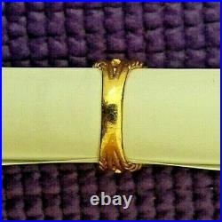 Yellow Gold Over Estate Ladies Liberty Coin Beauty Charm Ring 925Sterling Silver